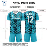 Geometric Custom Team Soccer Jersey Set
